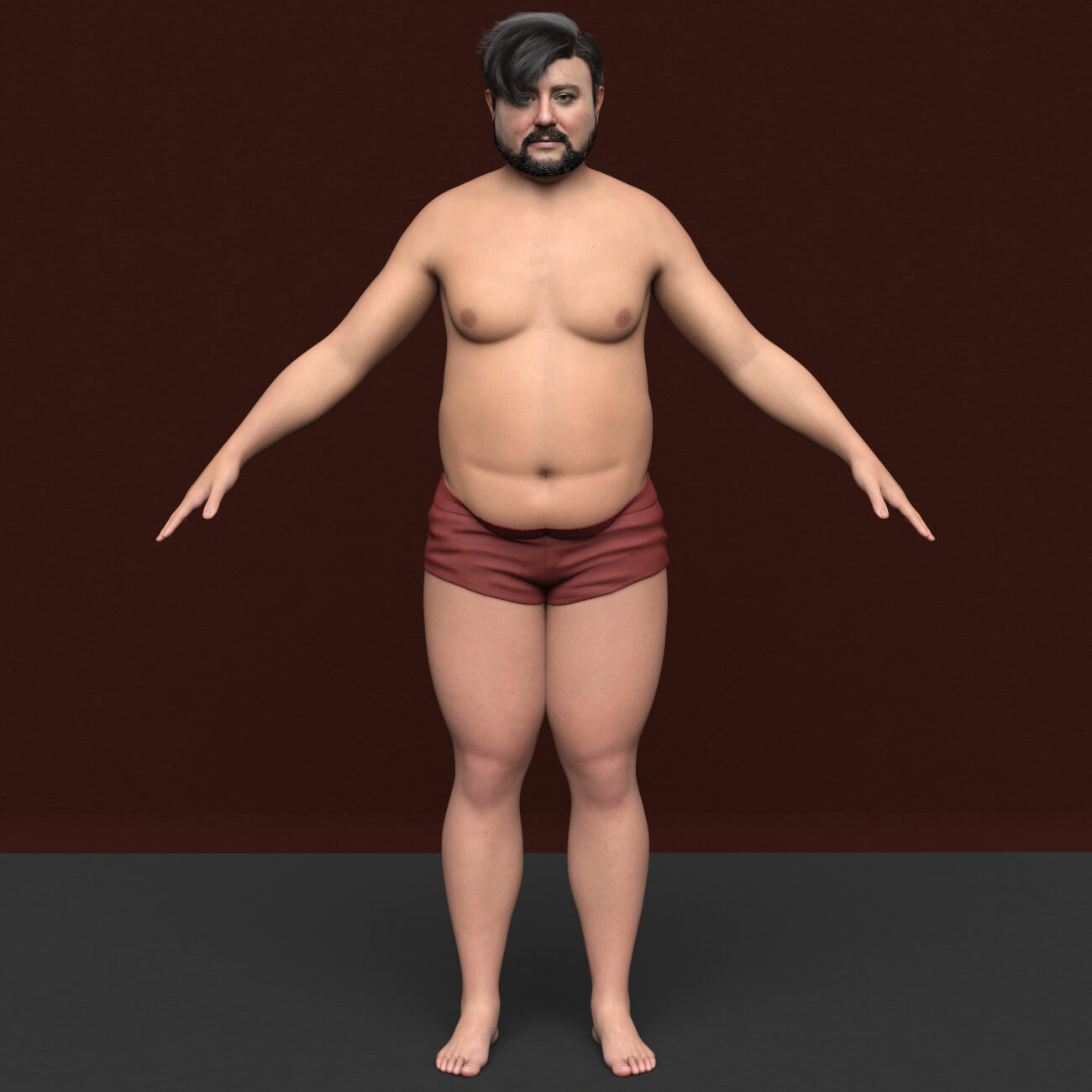 SH Thomas Genesis 9 Old Fat Male Character Daz Content