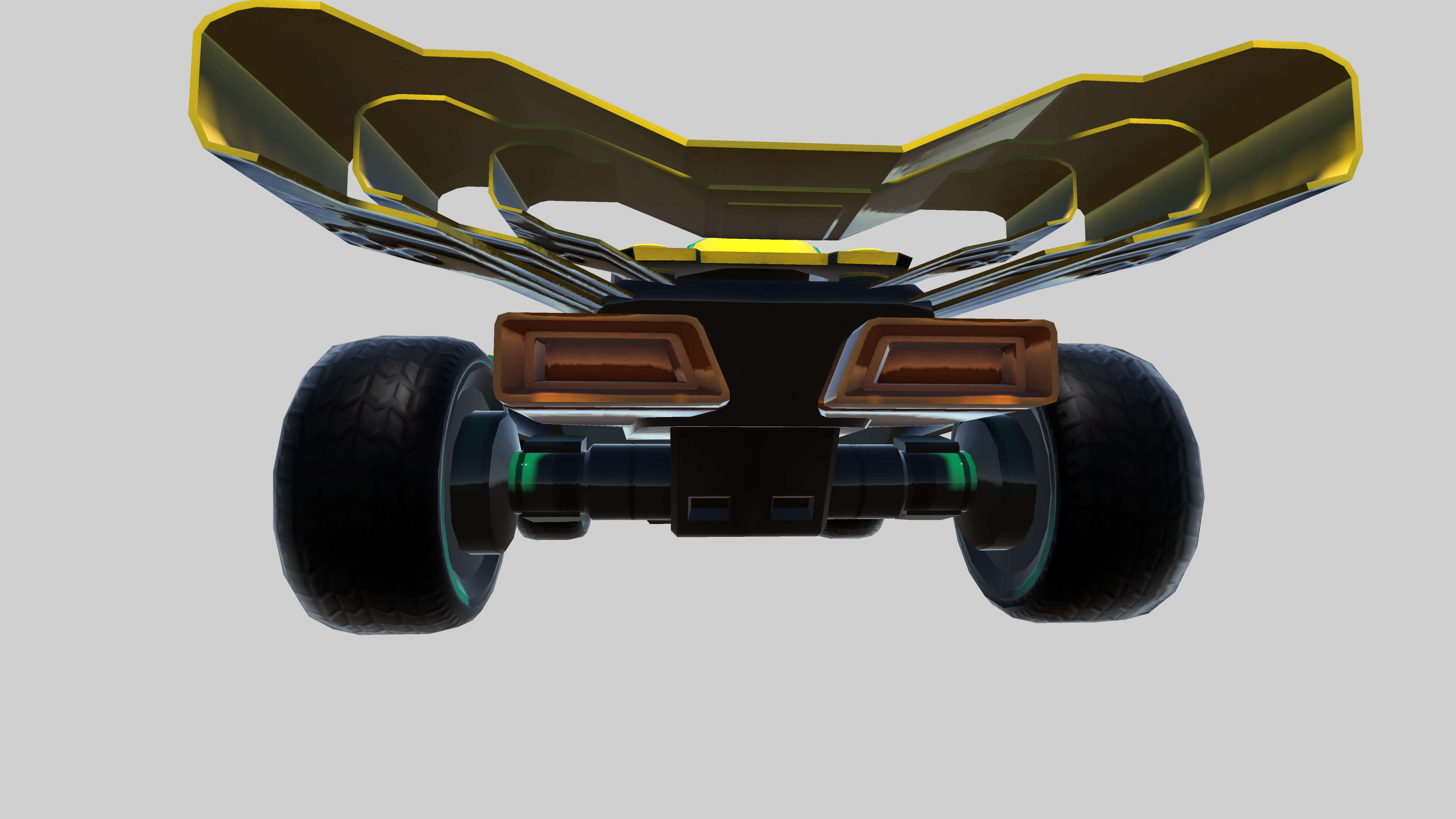 Sci-Fi Futuristic Formula Race Car &ndash Game-Ready 3D Vehicle 3D Model
