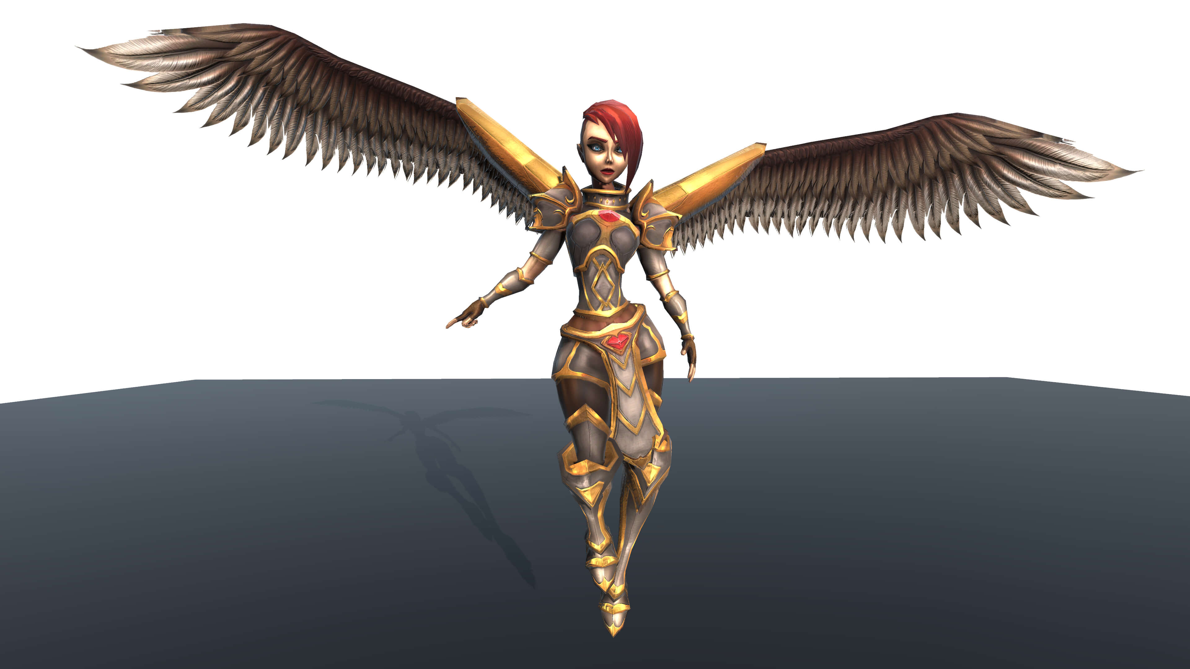 Angel 3D Character Free Model with PBR Textures 3D Model