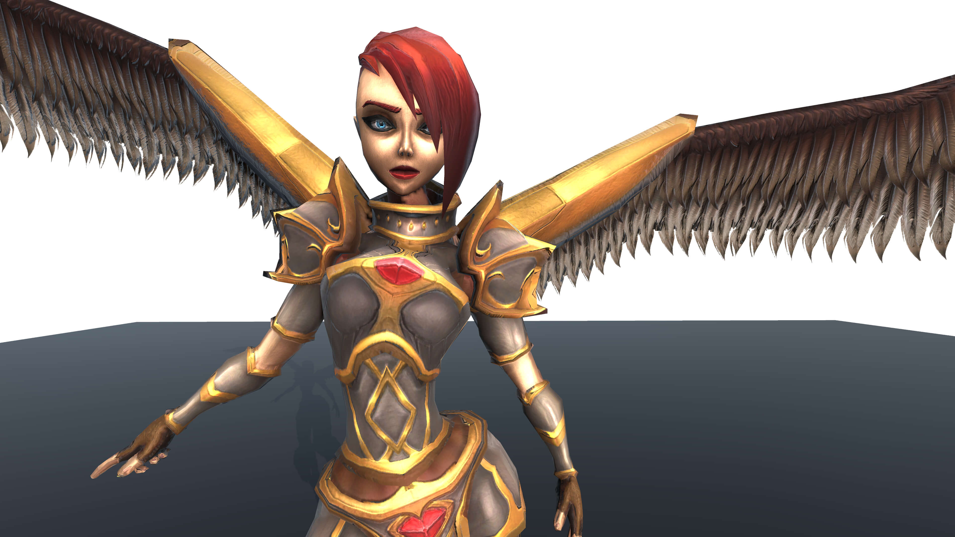 Angel 3D Character Free Model with PBR Textures 3D Model