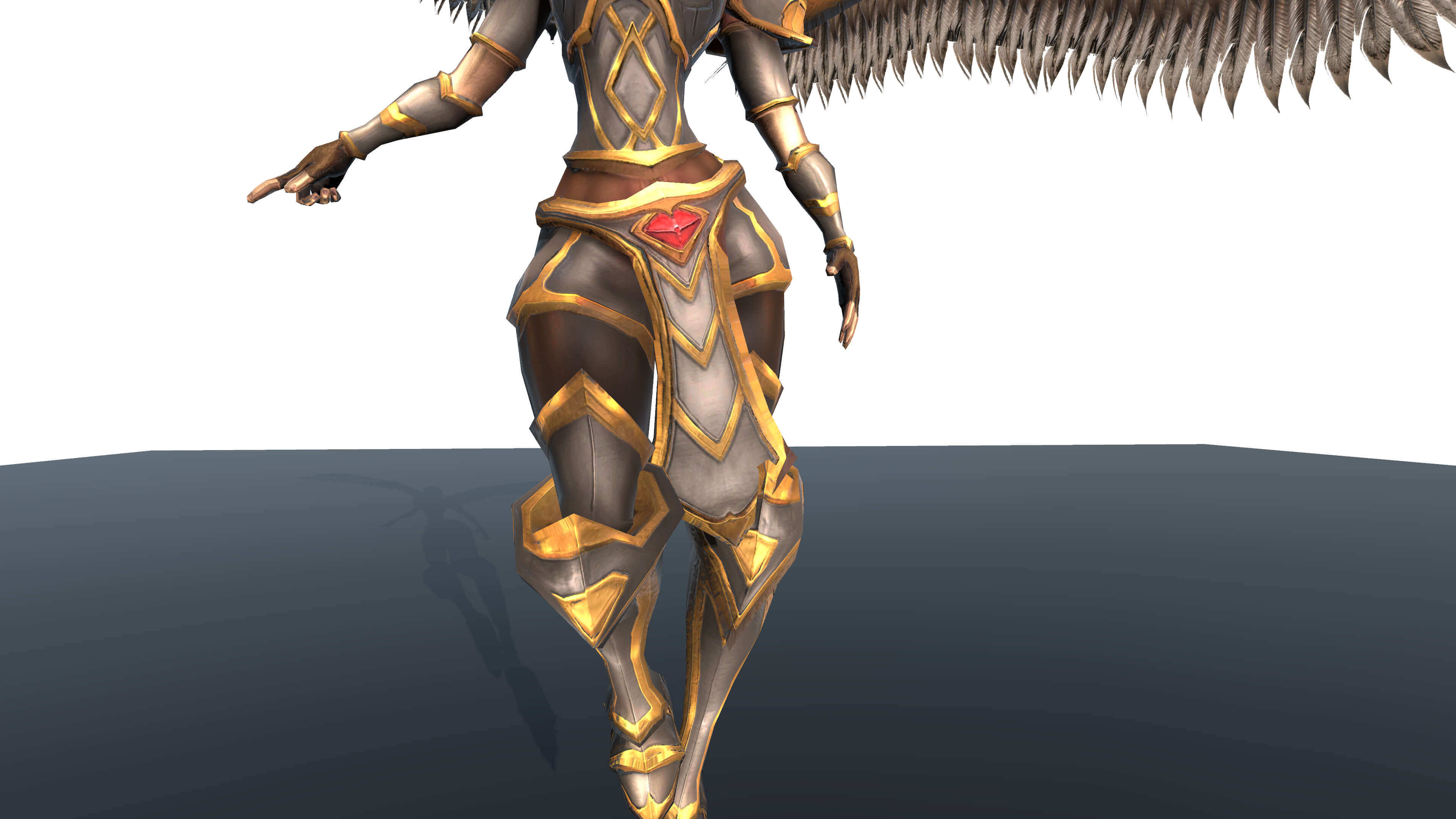 Angel 3D Character Free Model with PBR Textures 3D Model