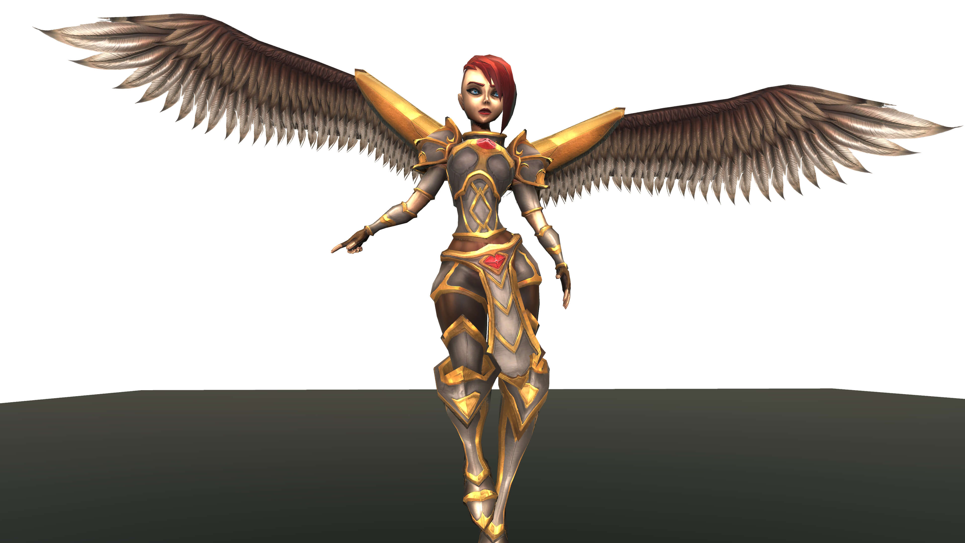 Angel 3D Character Free Model with PBR Textures 3D Model