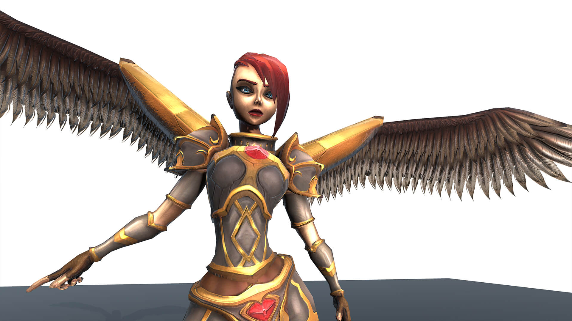 Angel 3D Character Free Model with PBR Textures 3D Model