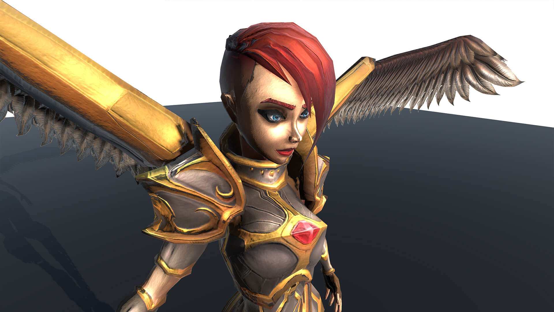 Angel 3D Character Free Model with PBR Textures 3D Model