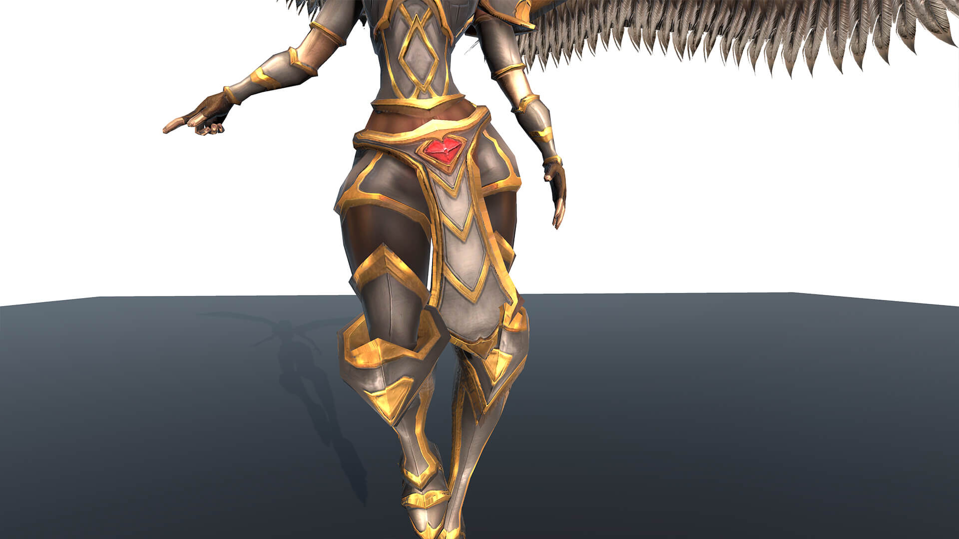 Angel 3D Character Free Model with PBR Textures 3D Model