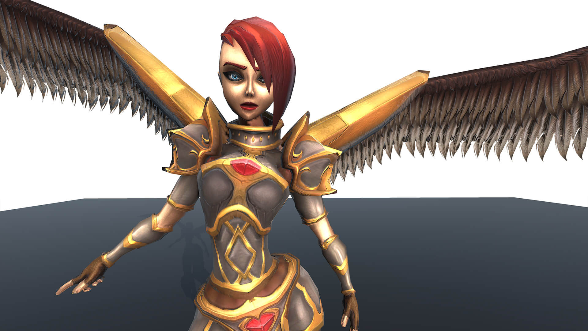 Angel 3D Character Free Model with PBR Textures 3D Model