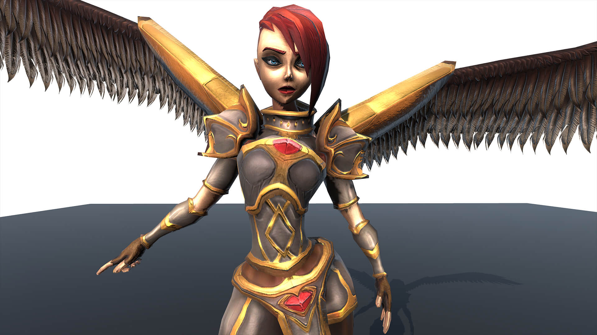 Angel 3D Character Free Model with PBR Textures 3D Model