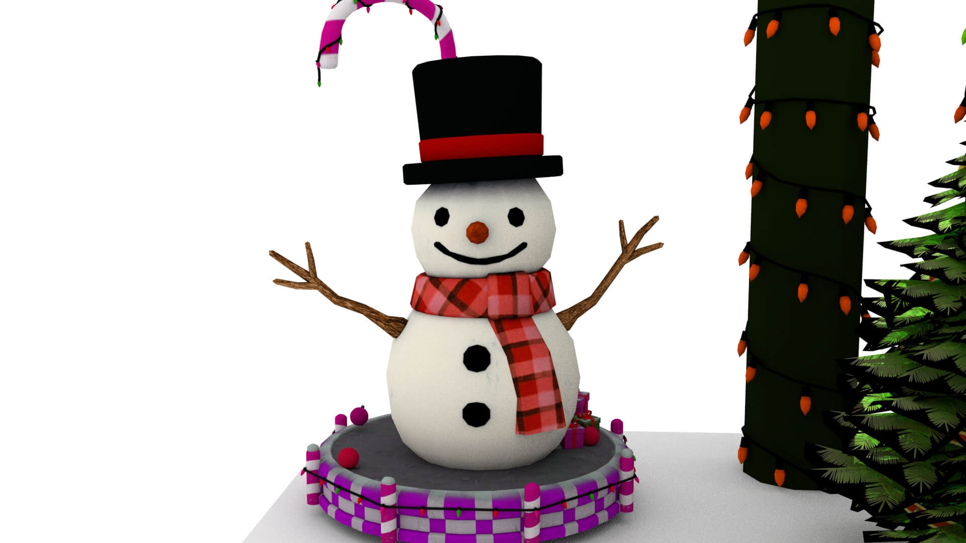 Christmas Props Collection 3D Model &ndash Festive Holiday 3D Model