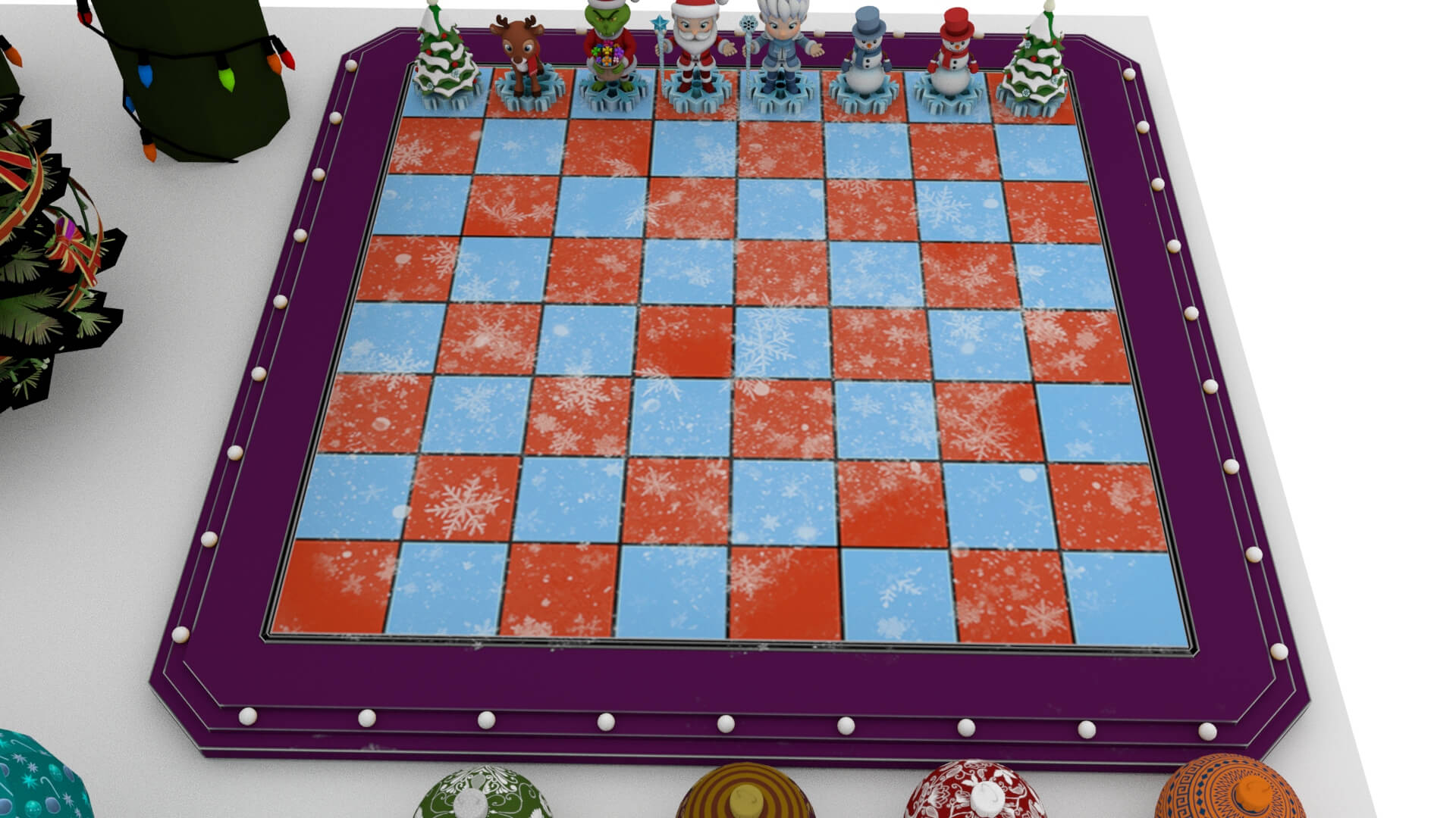 Christmas Props Collection 3D Model &ndash Festive Holiday 3D Model
