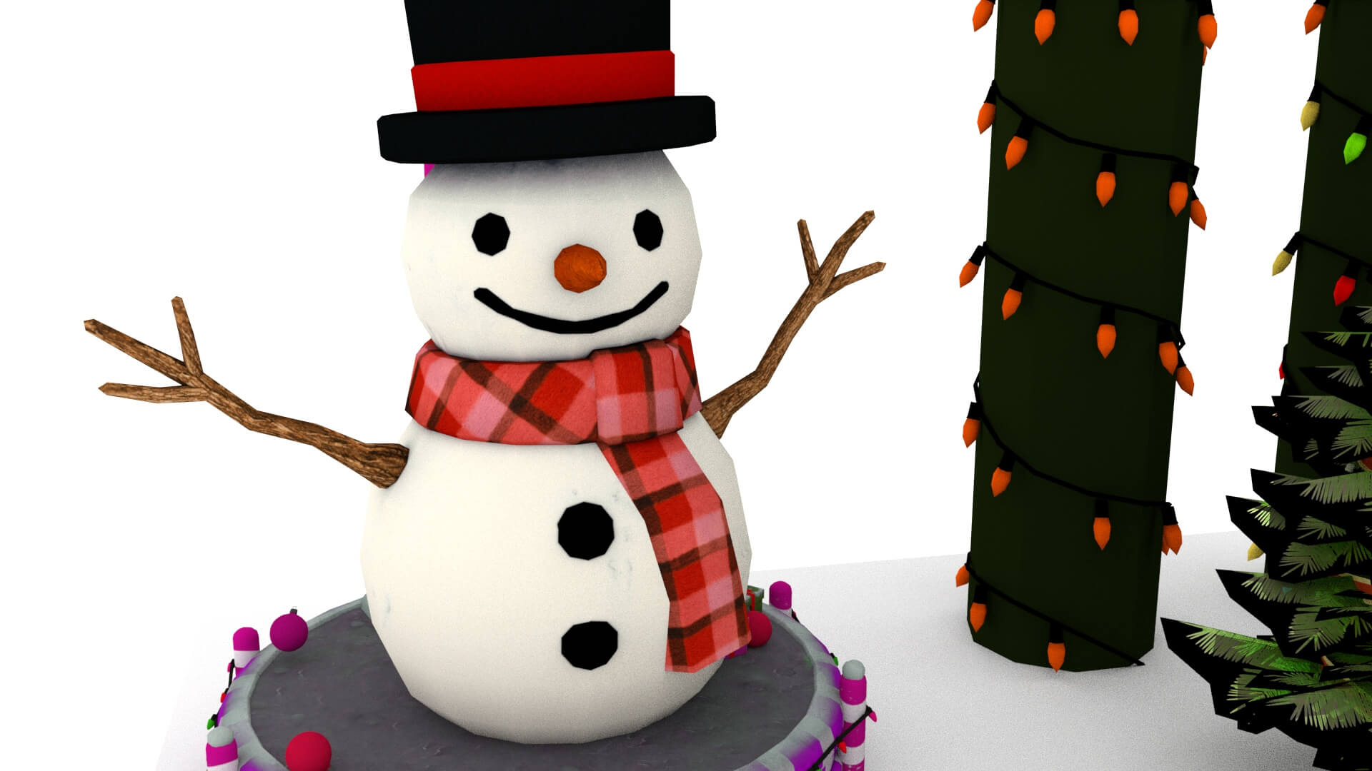 Christmas Props Collection 3D Model &ndash Festive Holiday 3D Model