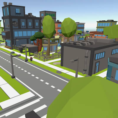 Low Poly Modern City Environment Pack