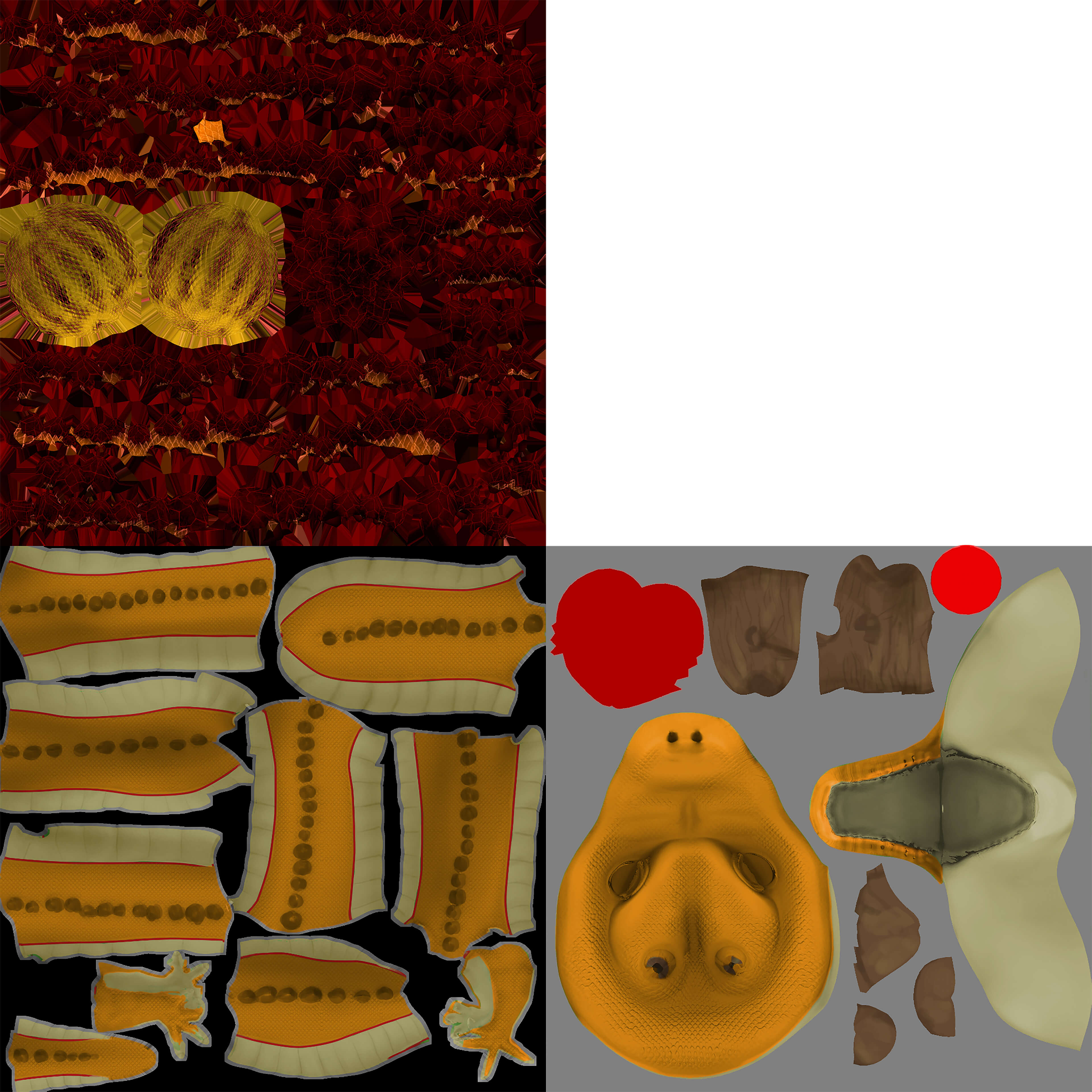 Mythical Golden Serpent Dragon &amp Dragon Eggs Pack 3D Model