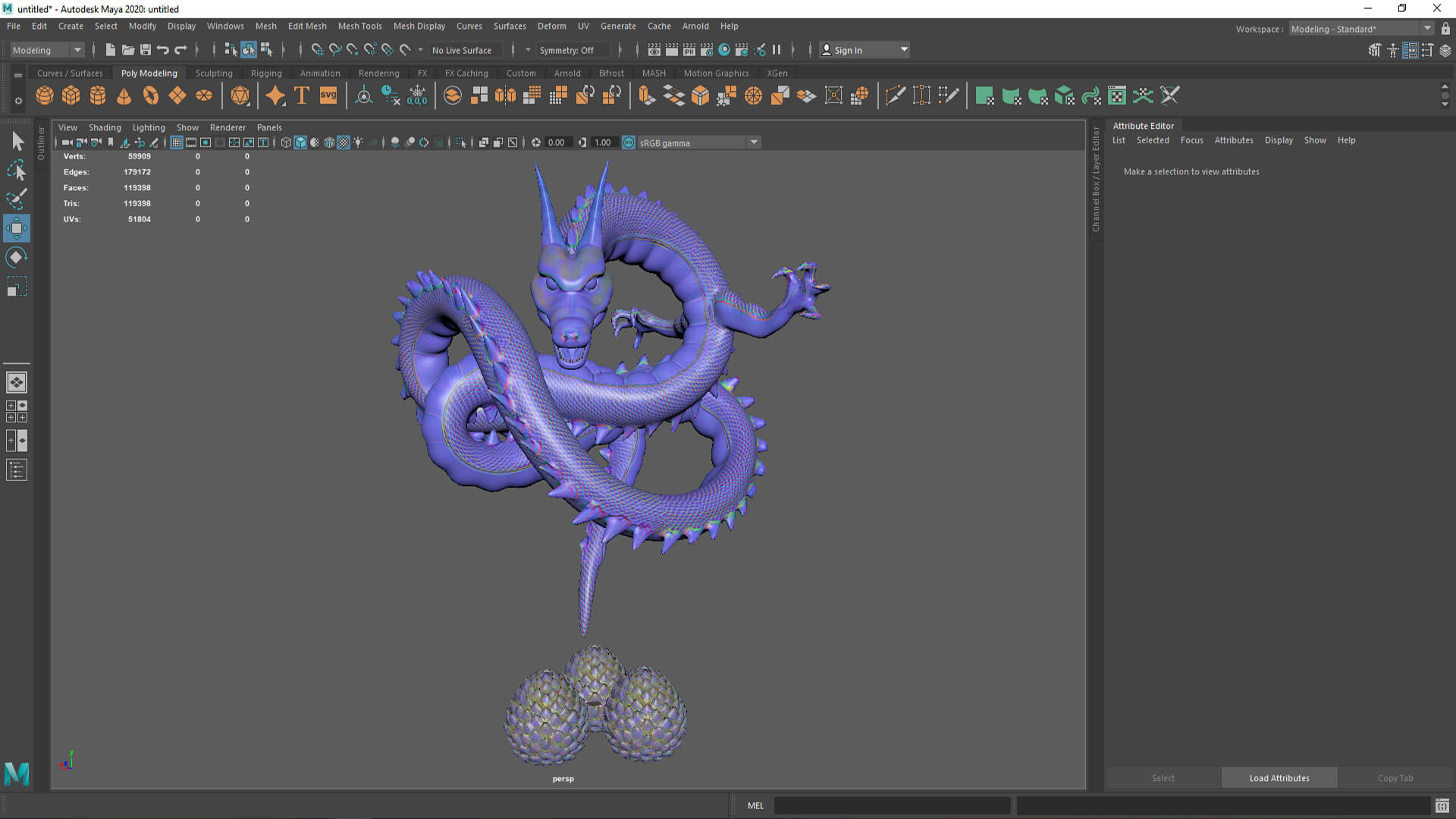 Mythical Golden Serpent Dragon &amp Dragon Eggs Pack 3D Model