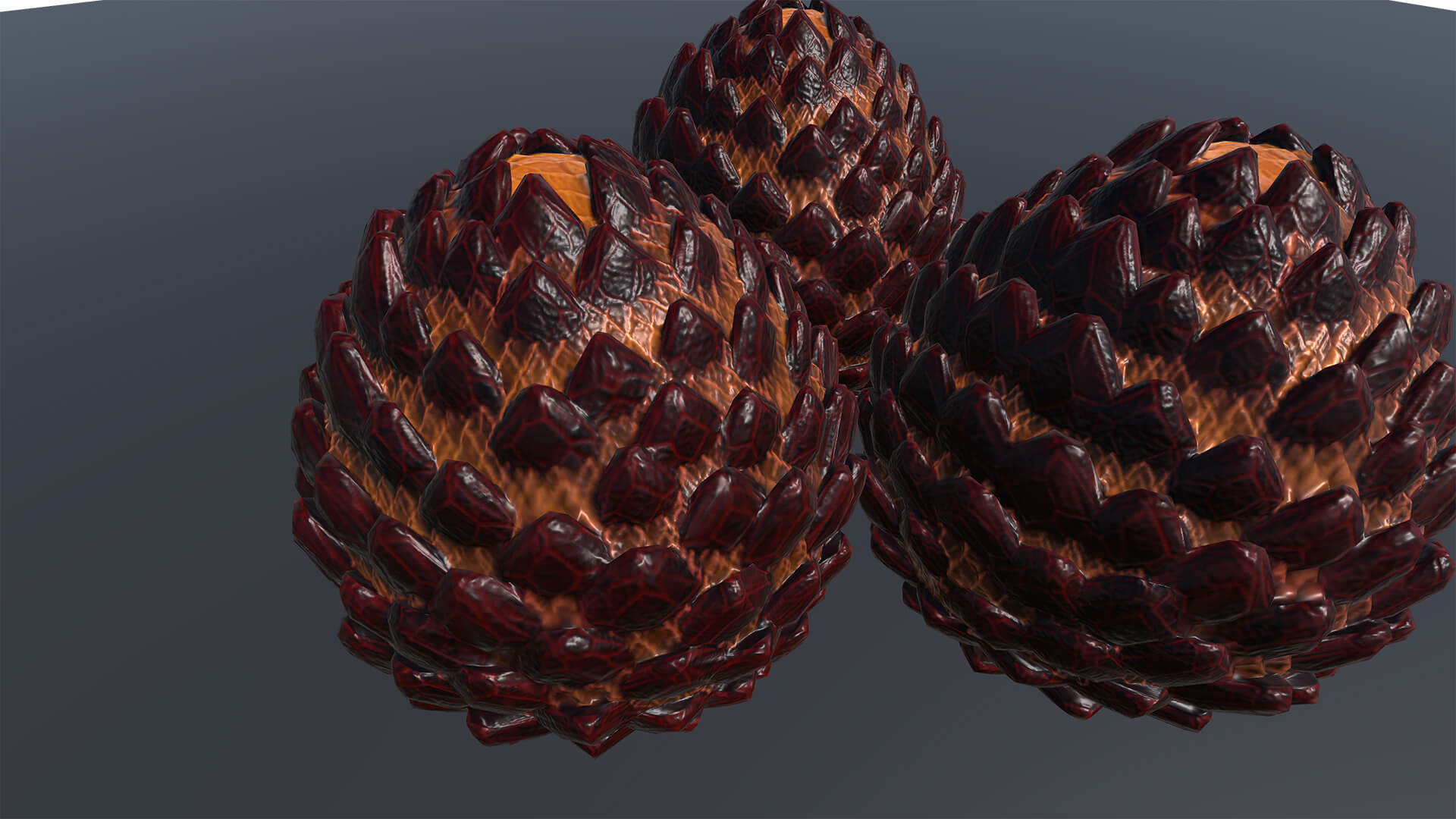 Mythical Golden Serpent Dragon & Dragon Eggs Pack 3D Model