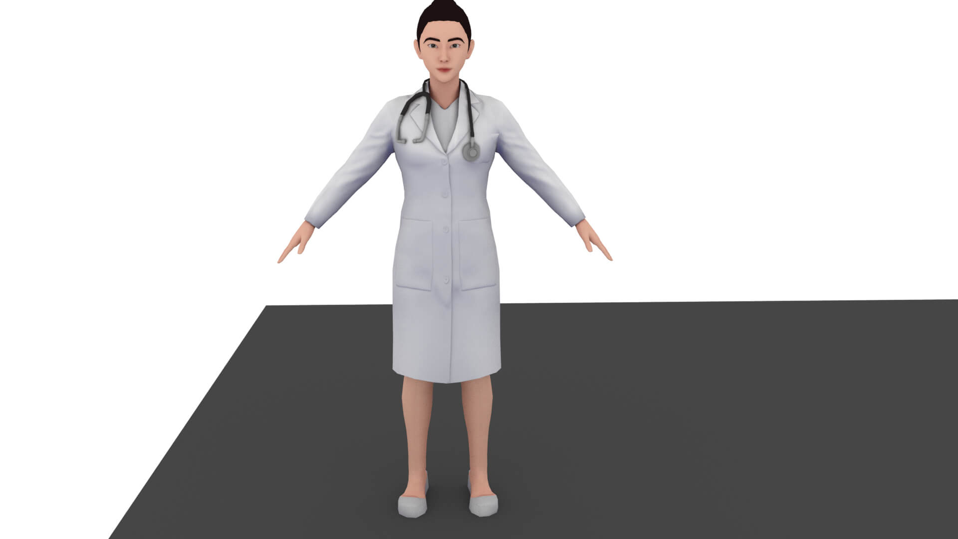Realistic Hospital Staff Characters Pack &ndash Doctors Nu 3D Model
