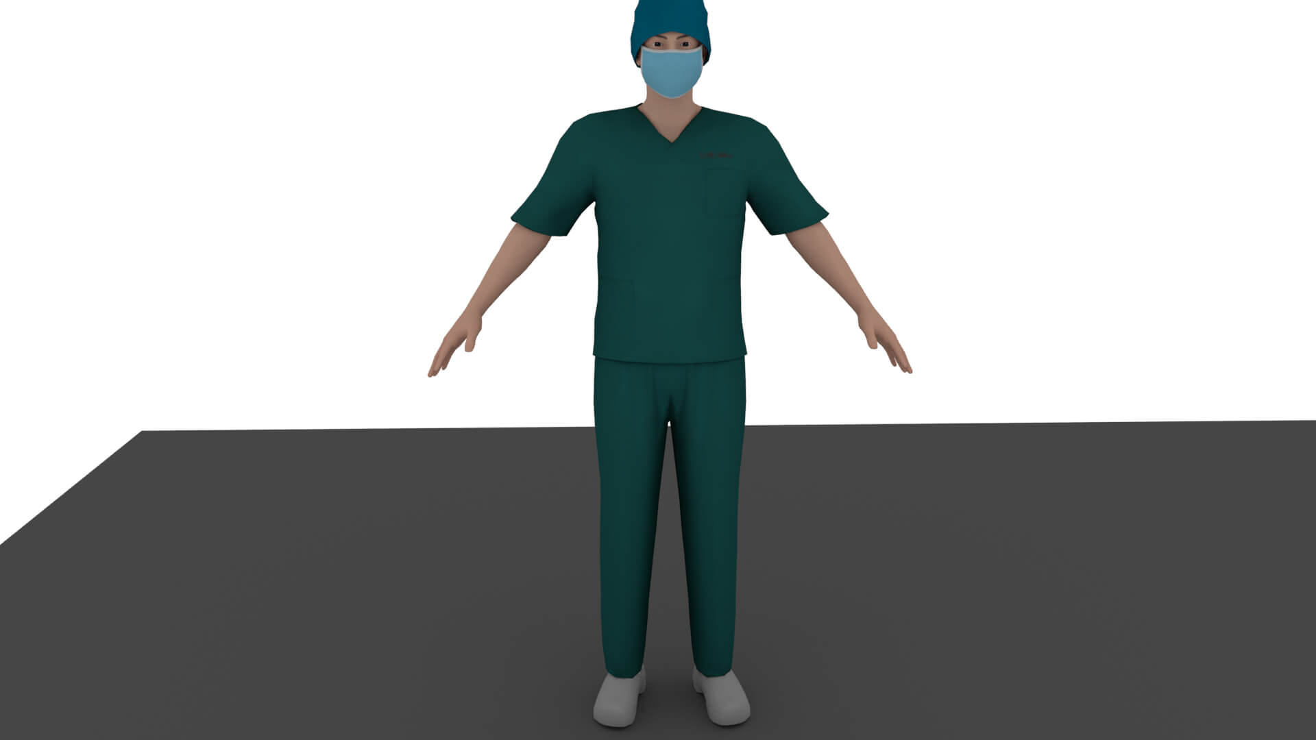 Realistic Hospital Staff Characters Pack &ndash Doctors Nu 3D Model