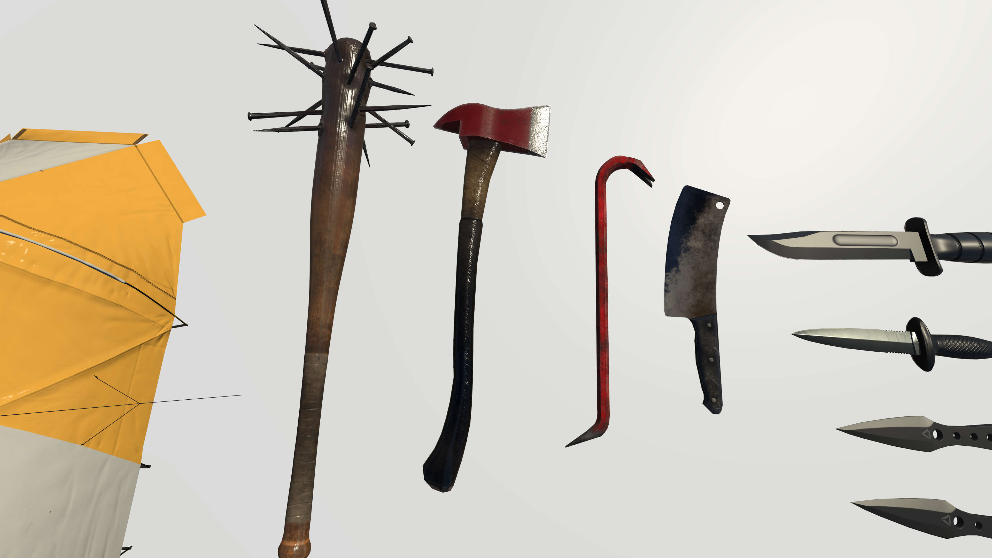 Realistic Survival Camping Props Pack 3D Model