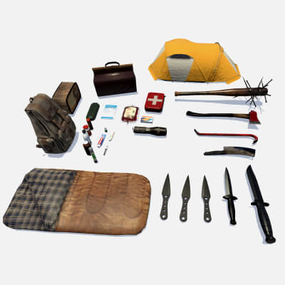 Realistic Survival Camping Props Pack