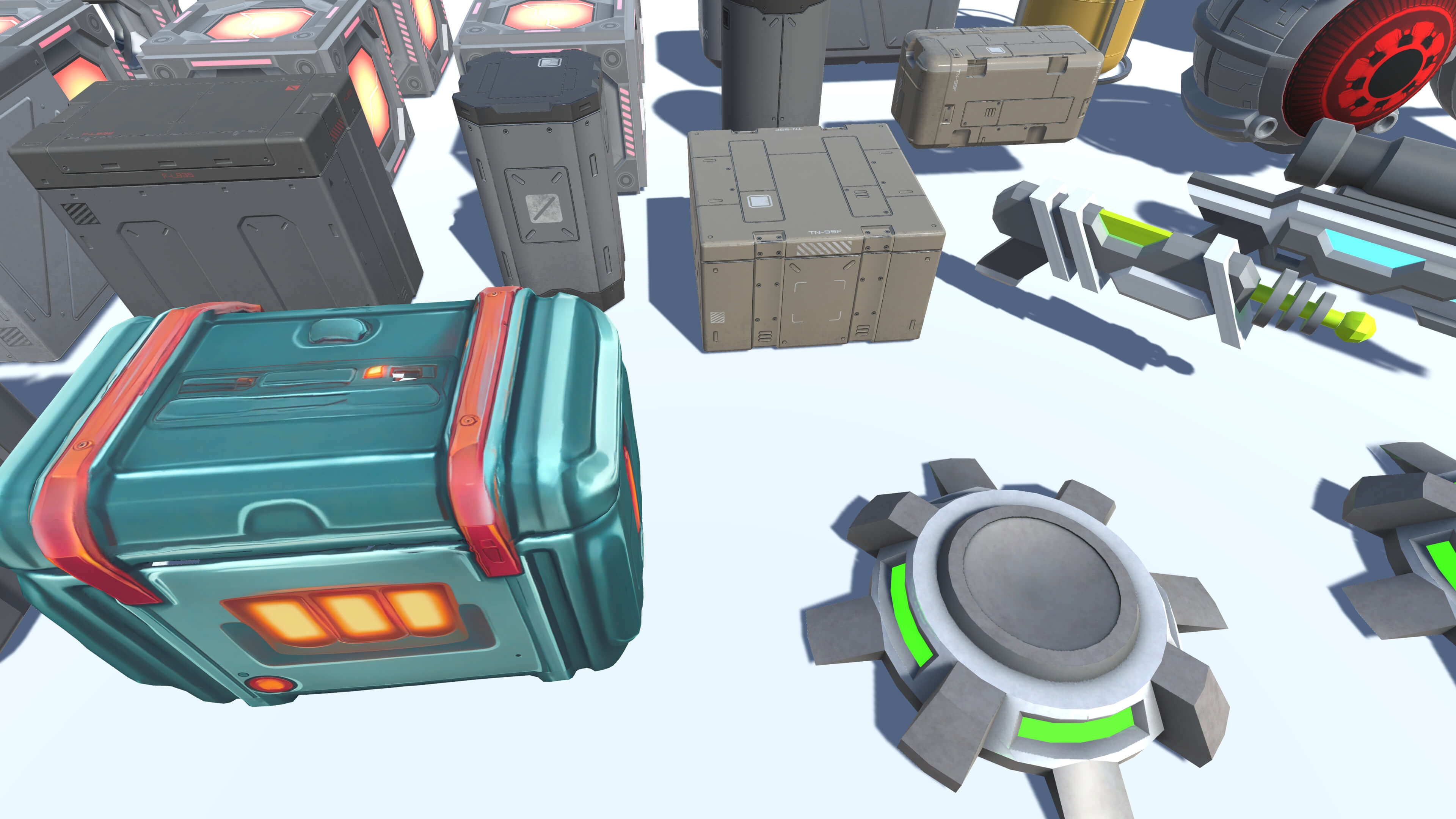 Sci-Fi Environment and Prop 3D Model Pack 3D Model