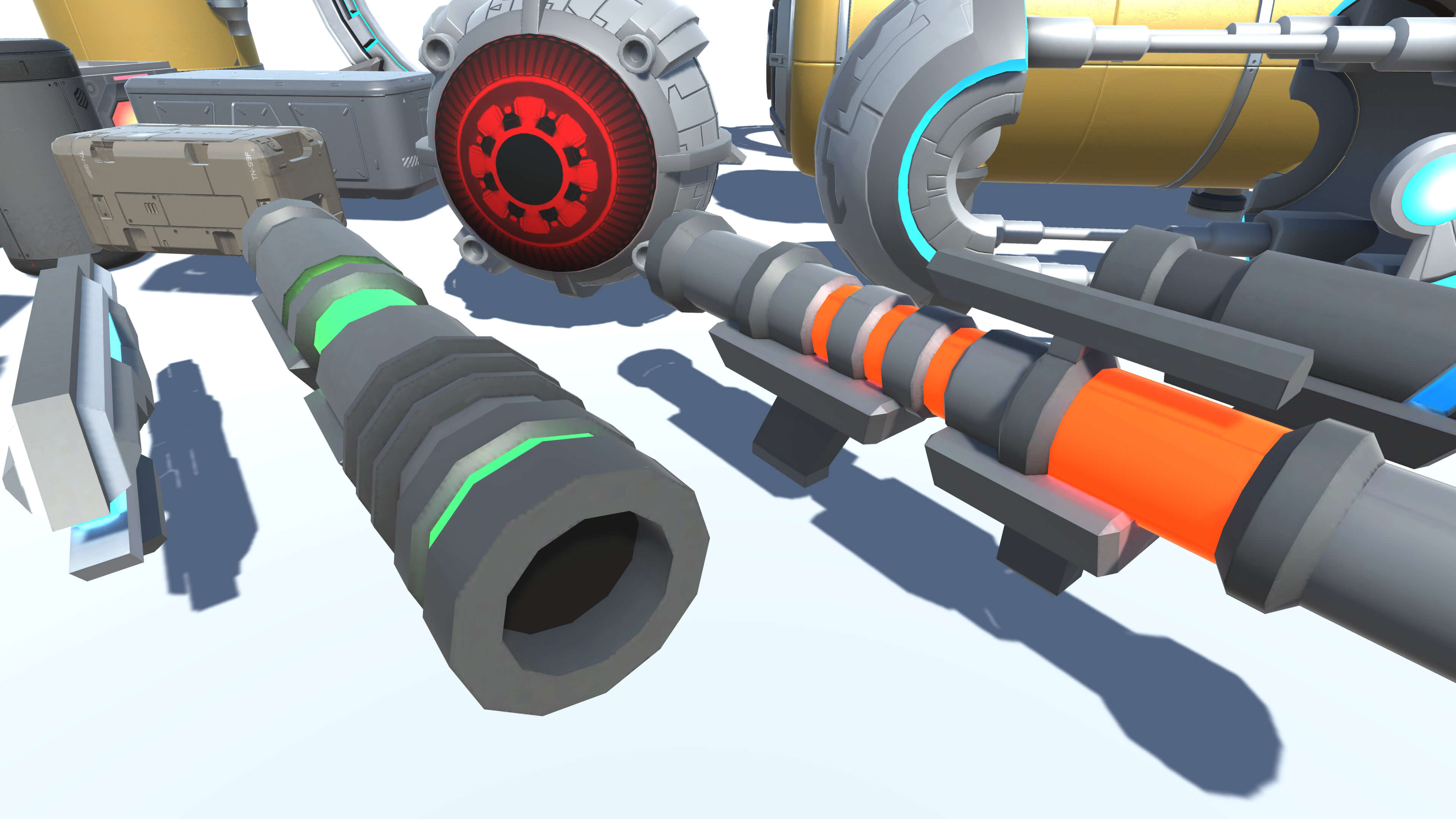 Sci-Fi Environment and Prop 3D Model Pack 3D Model