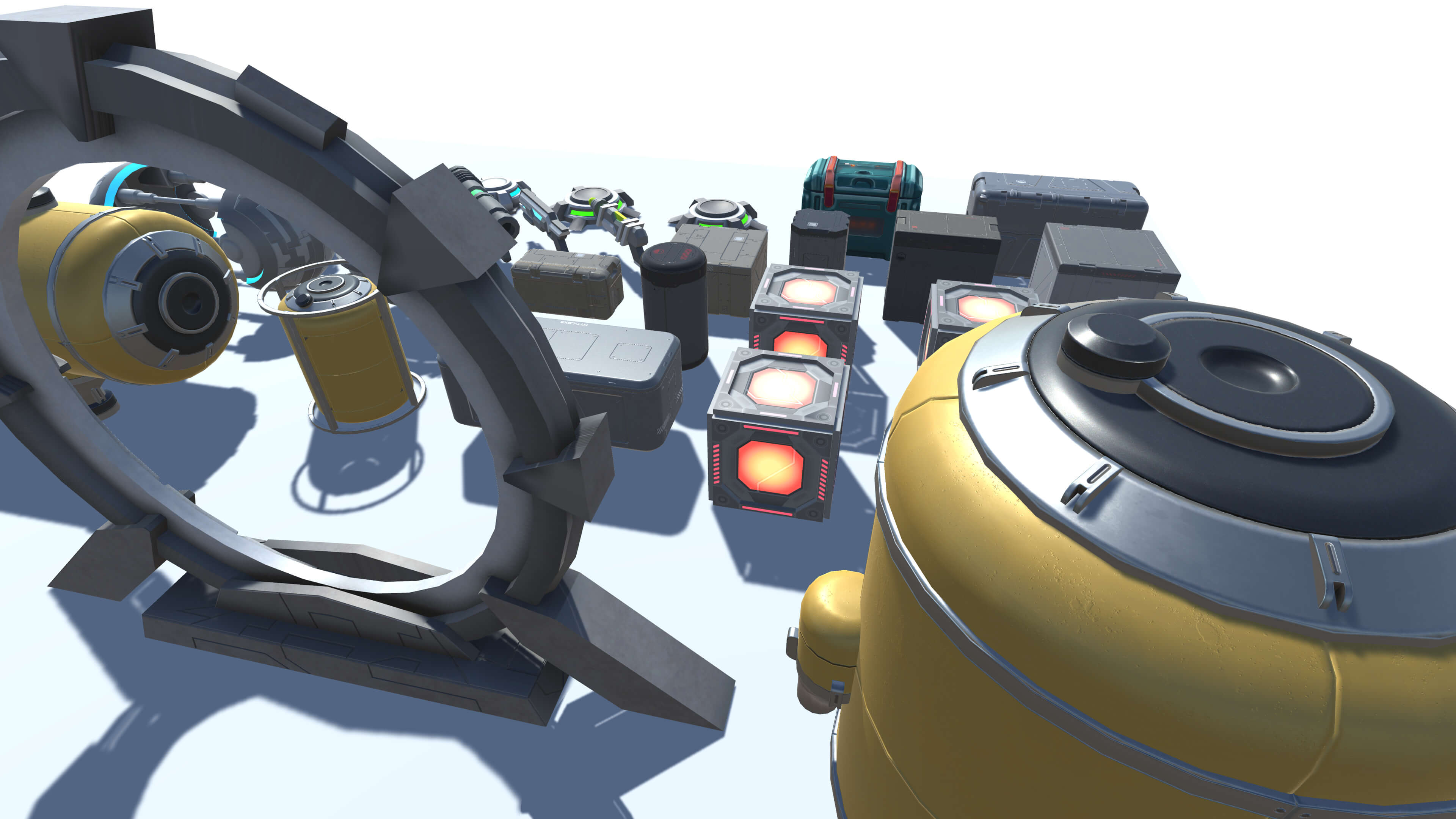 Sci-Fi Environment and Prop 3D Model Pack 3D Model