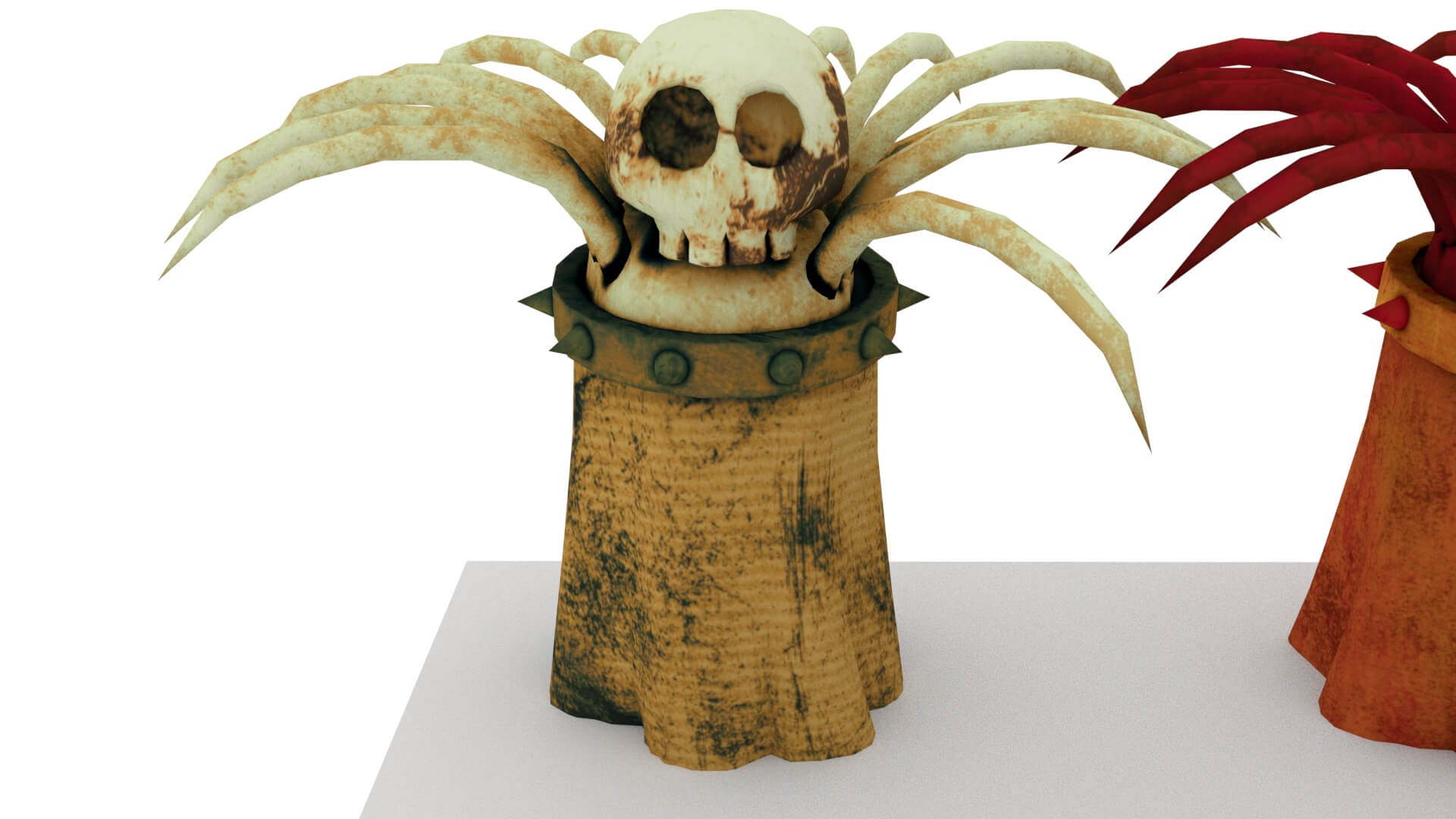 Stylized Halloween Horror Props and Masks Pack 4k Pbr 3D Model