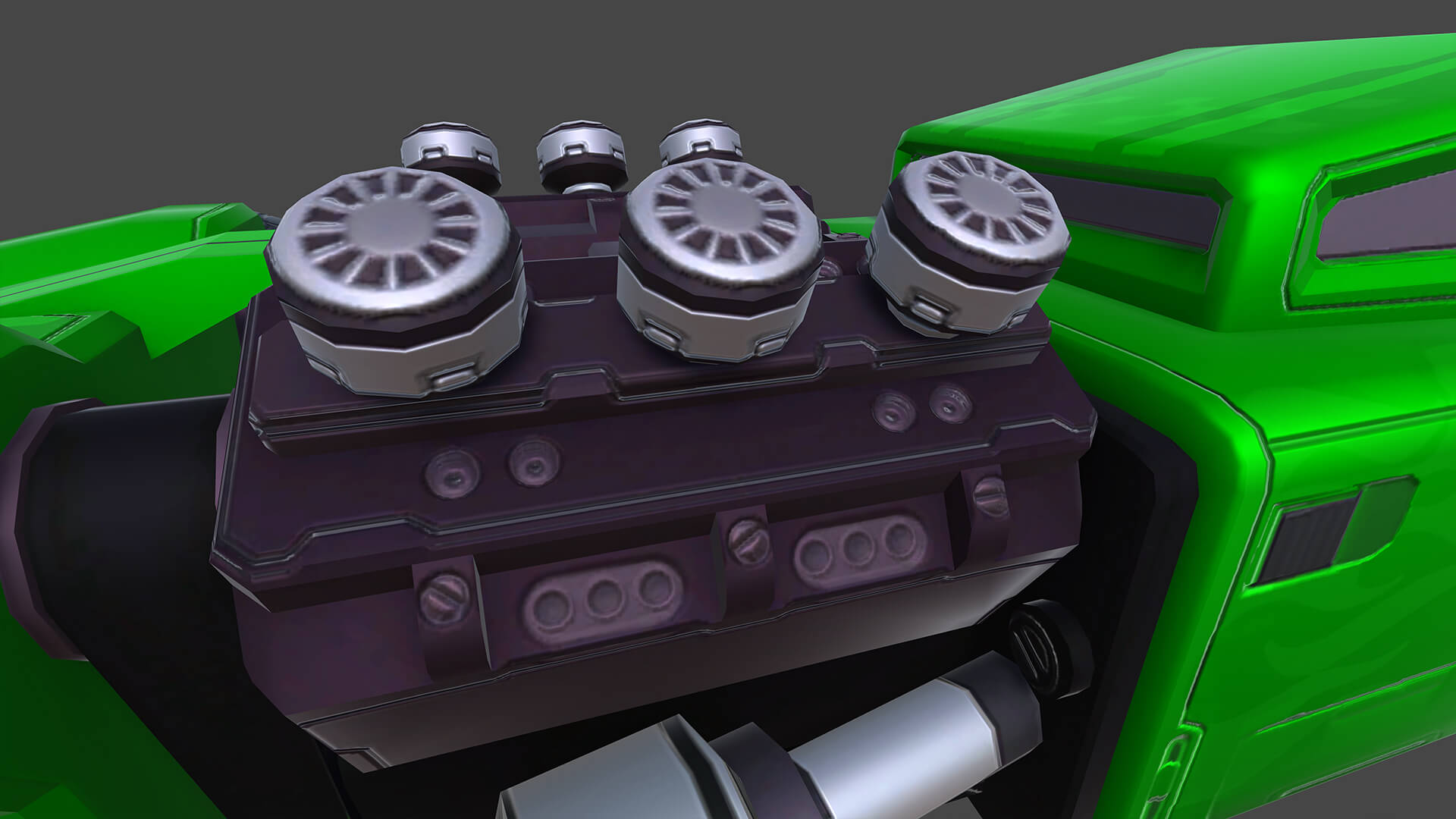 Stylized Hot Rod Race Car &ndash Game-Ready 3D Vehicle Mode 3D Model