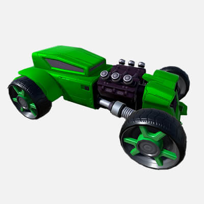 Stylized Hot Rod Race Car &ndash; Game-Ready 3D Vehicle Mode