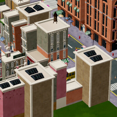 Stylized Low Poly City and Suburban Environment 3D Pack 4K