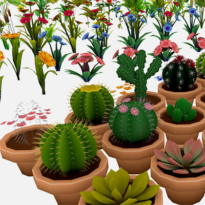 Ultimate Stylized Garden Plants Pack