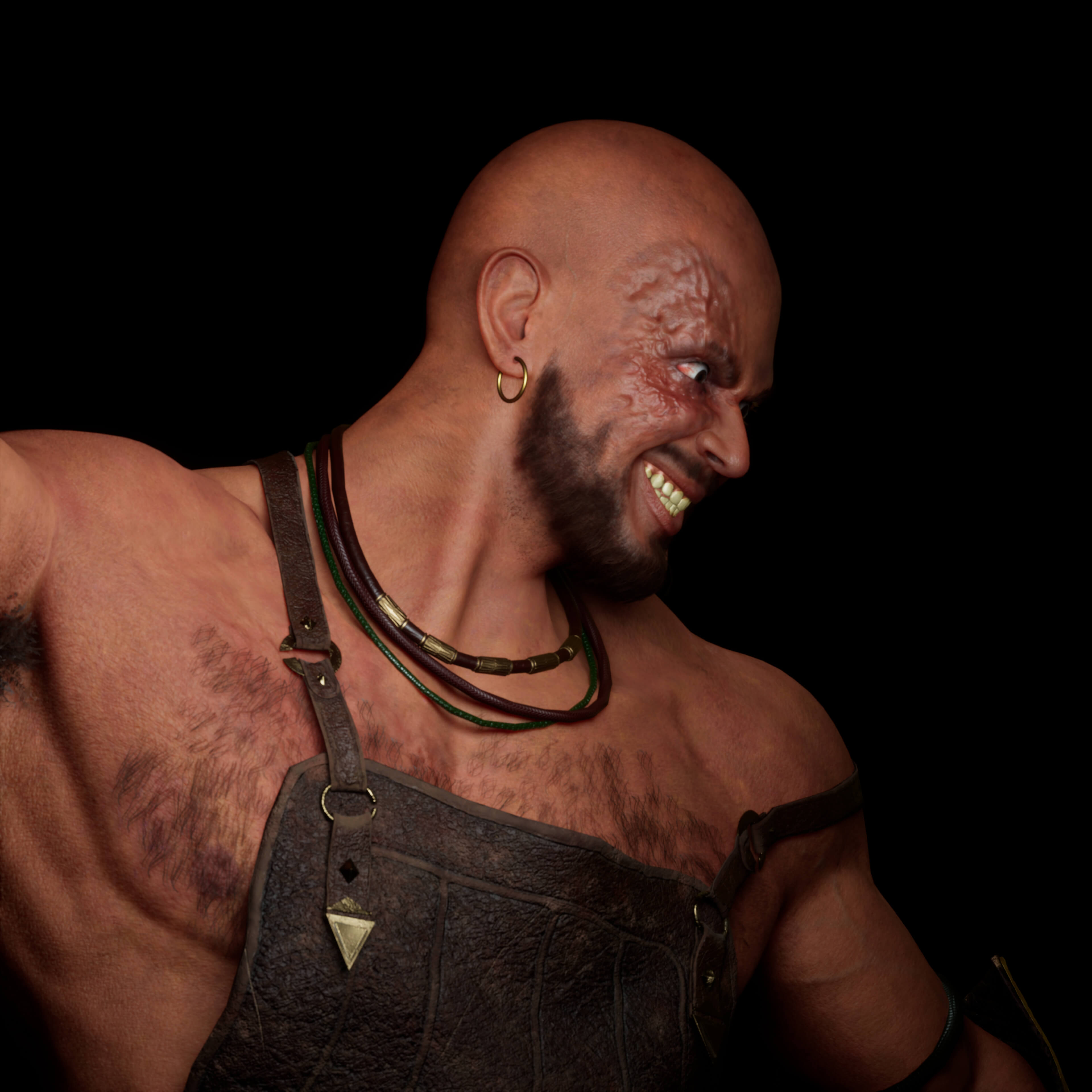 War Maniac 3D Render, Digital Artwork by Solaraxis