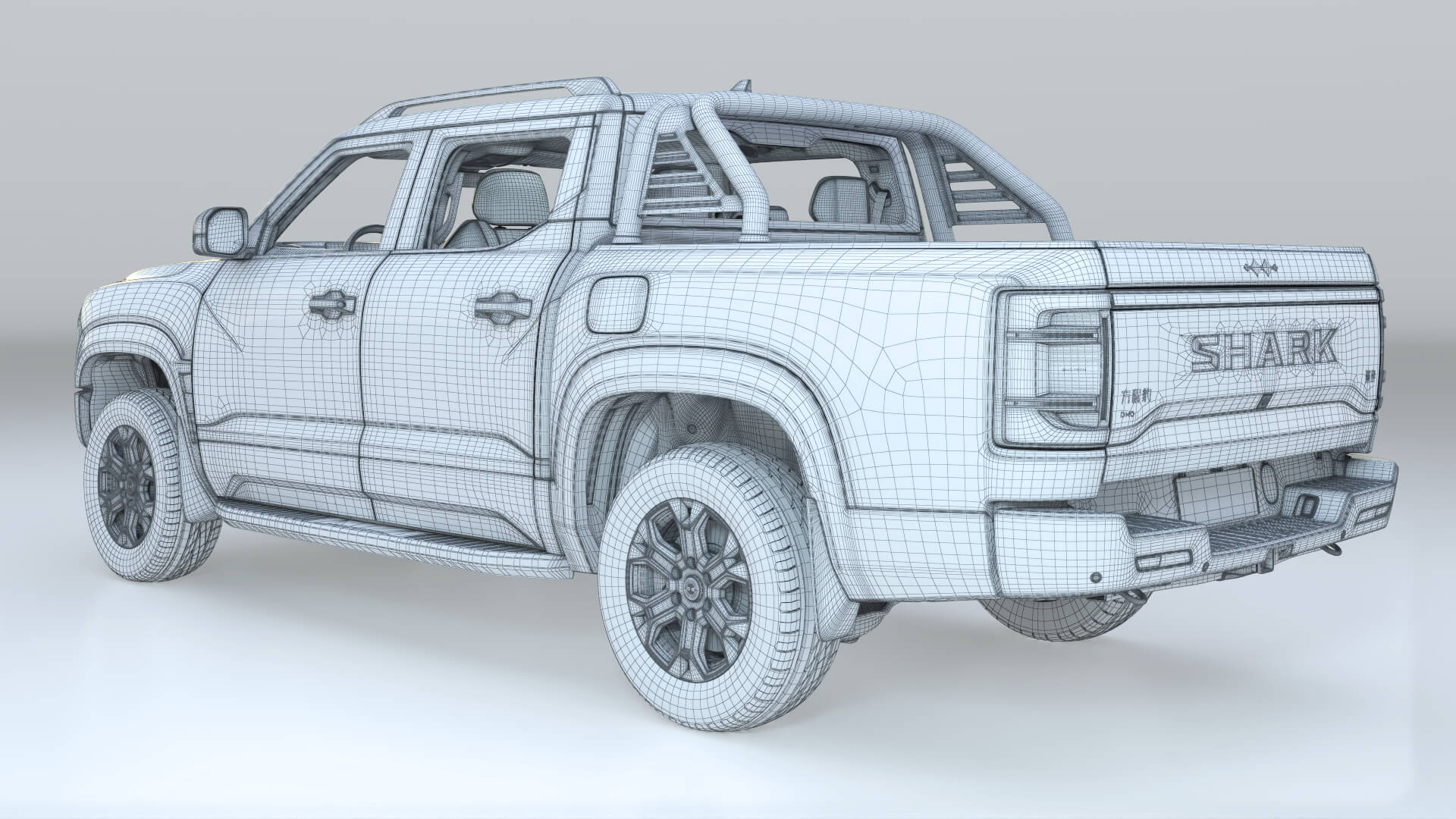 2027 BYD Fangchengbao Shark DMO with Interior 3D Model
