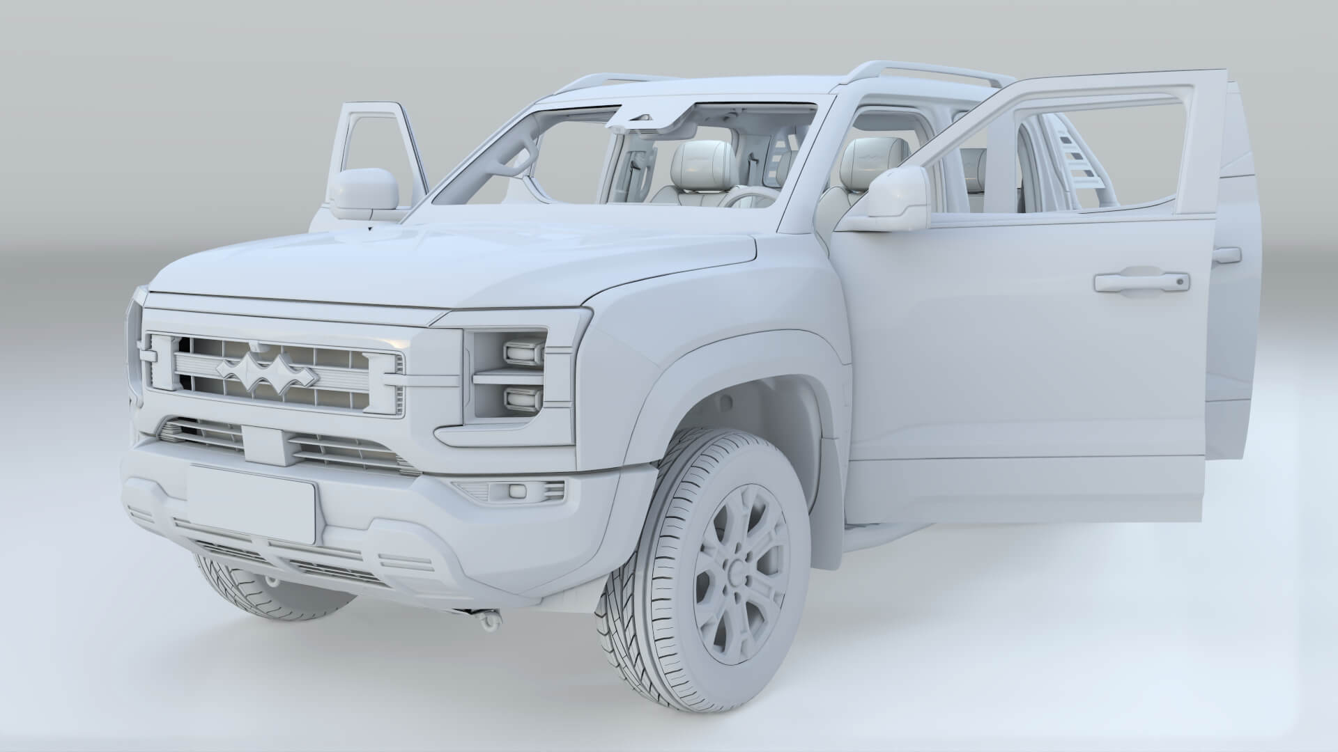 2027 BYD Fangchengbao Shark DMO with Interior 3D Model