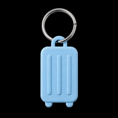 3D Luggage Bag Keychain Tag Travel