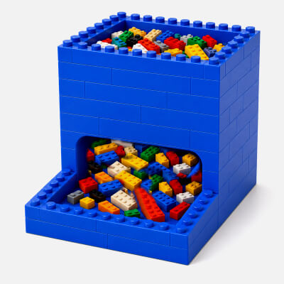 3D Printed Lego Block Dispenser Toy