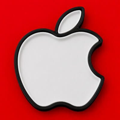 Apple Logo 3D Nested Tray Computers Logo Art Organizer