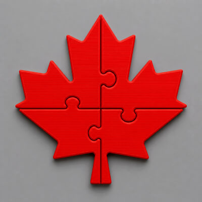 Canadian Maple Leaf Puzzle Toy