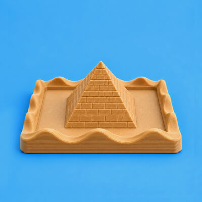 Sandy Pyramid Tray Desert Sand Egypt