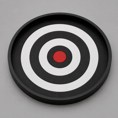 Shooter Bullseye Target Tray Organizer