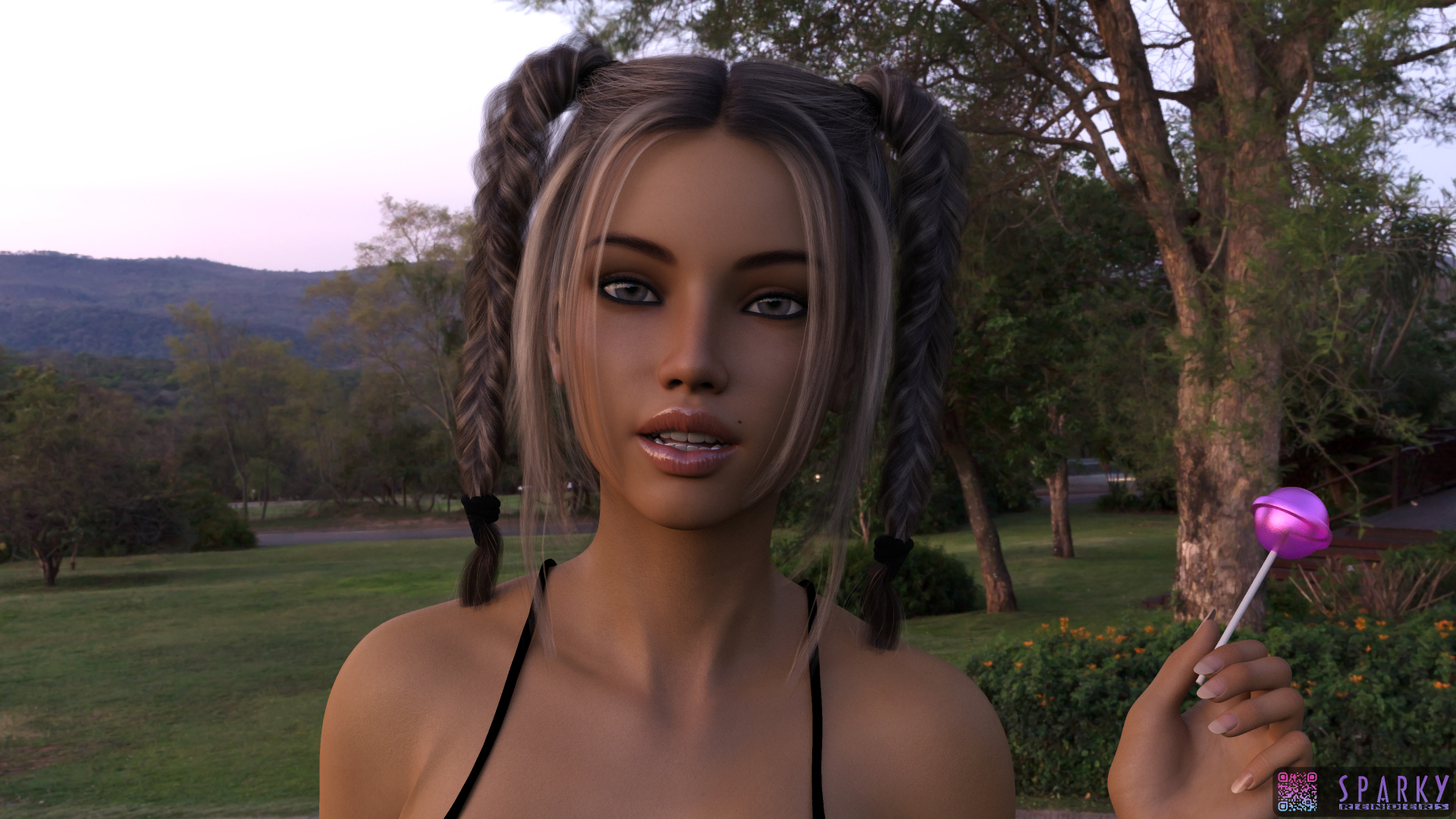 Josy Fan Art 3D Render, Digital Artwork by Sparky77