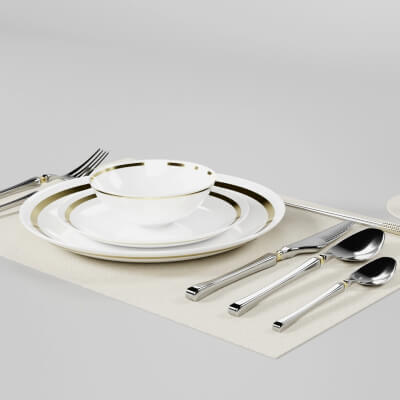 Plates Spoon and Fork Set RH1