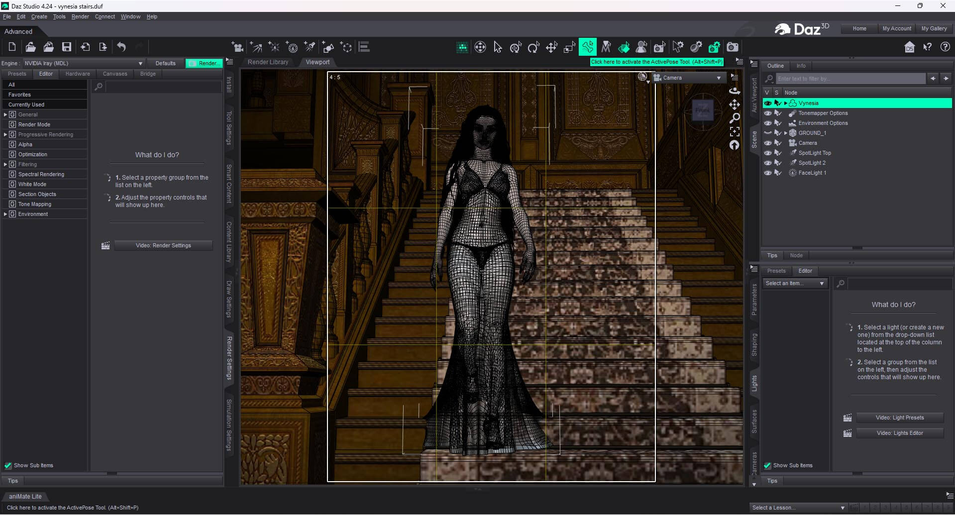 The Grey Lady 3D Render, Digital Artwork by splumer
