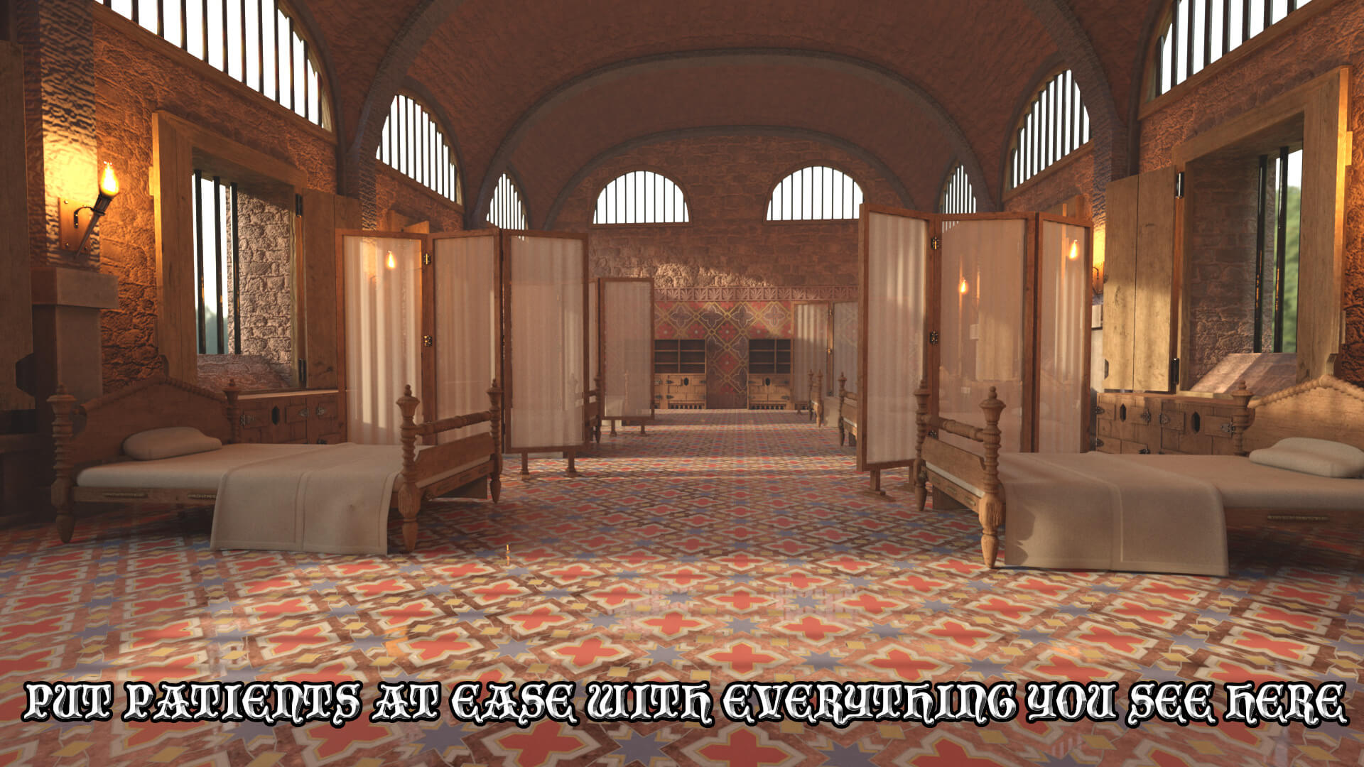 Medieval Infirmary Environment for DAZ Studio Daz Content