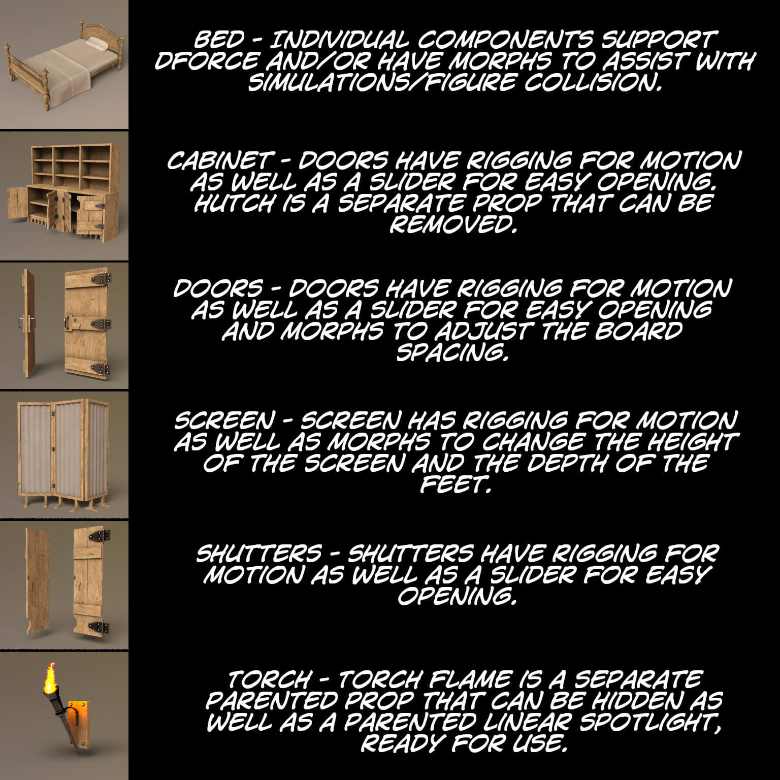Medieval Infirmary Environment for DAZ Studio Daz Content