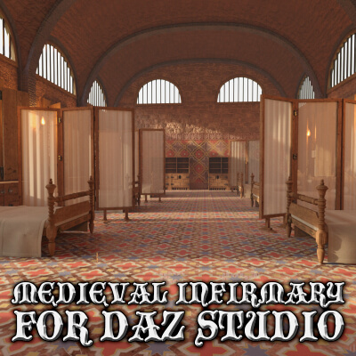 Medieval Infirmary Environment for DAZ Studio