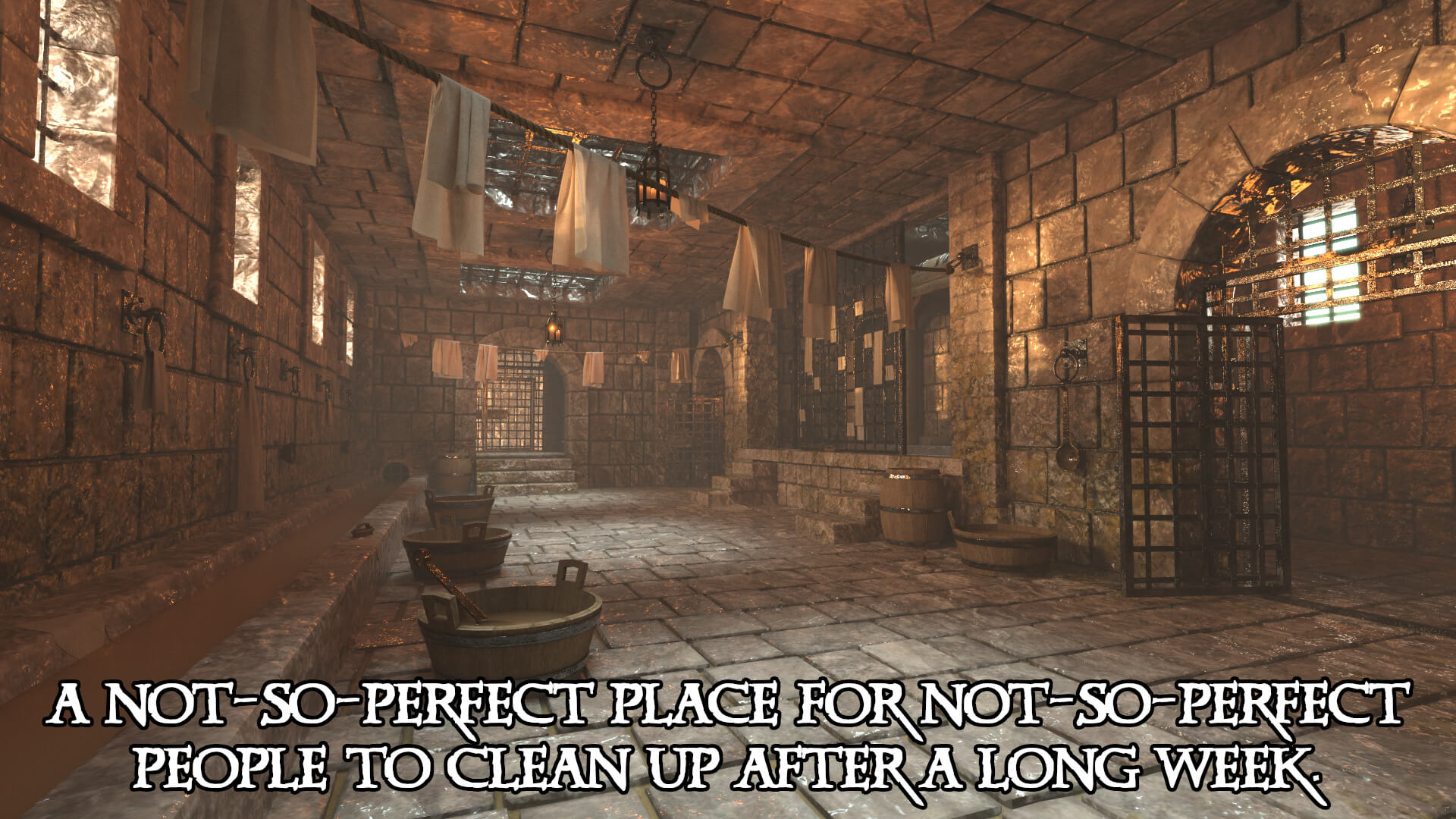Medieval Prison Shower Environment for DAZ Studio Daz Content