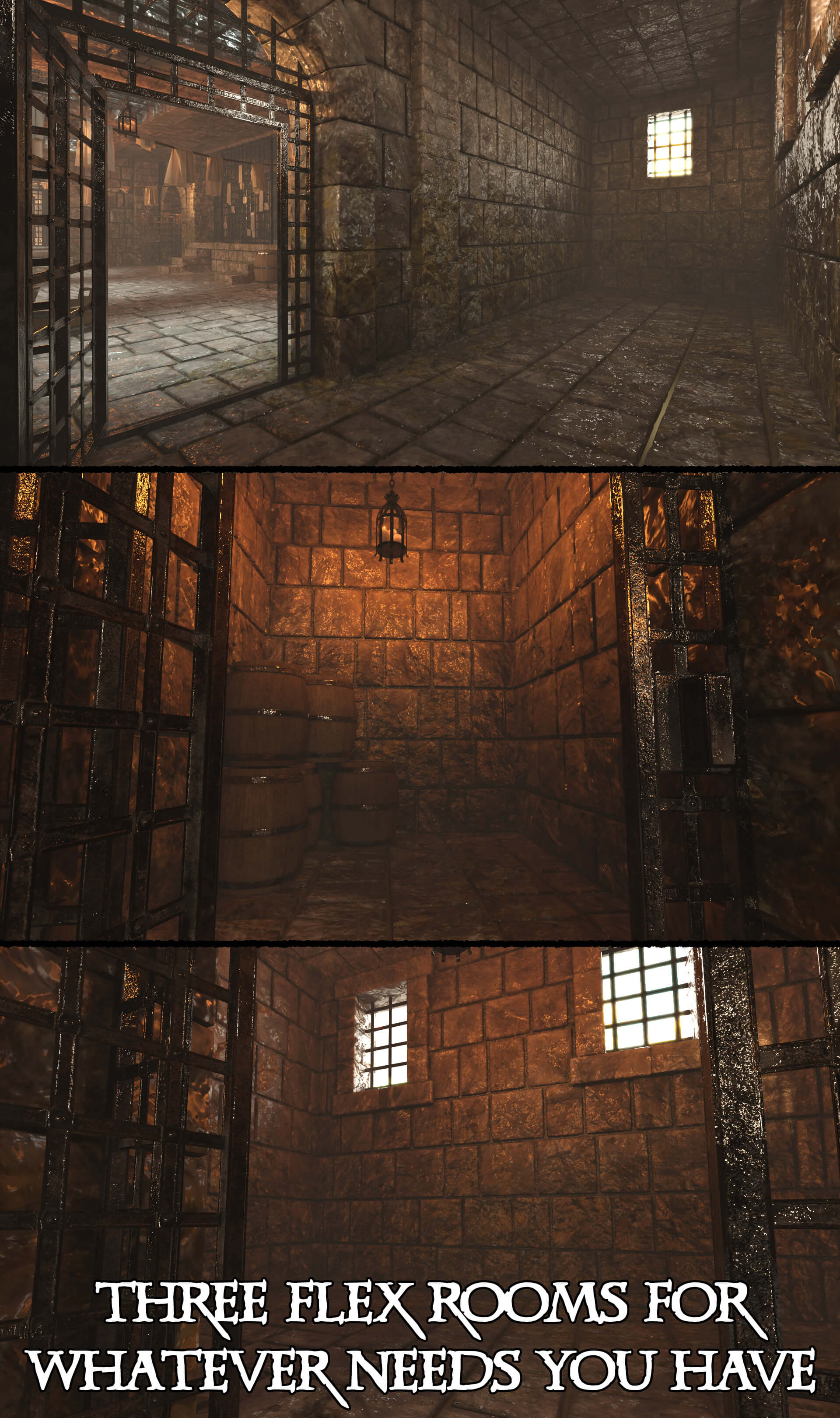 Medieval Prison Shower Environment for DAZ Studio Daz Content