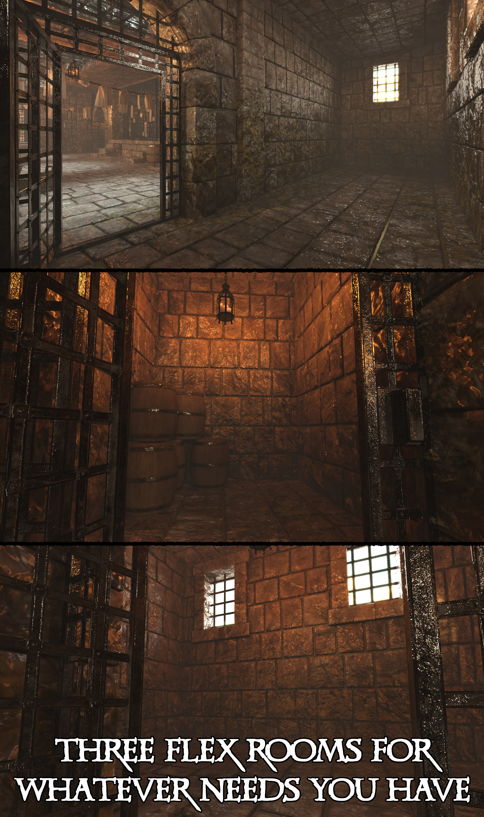 Medieval Prison Shower Environment for DAZ Studio Daz Content