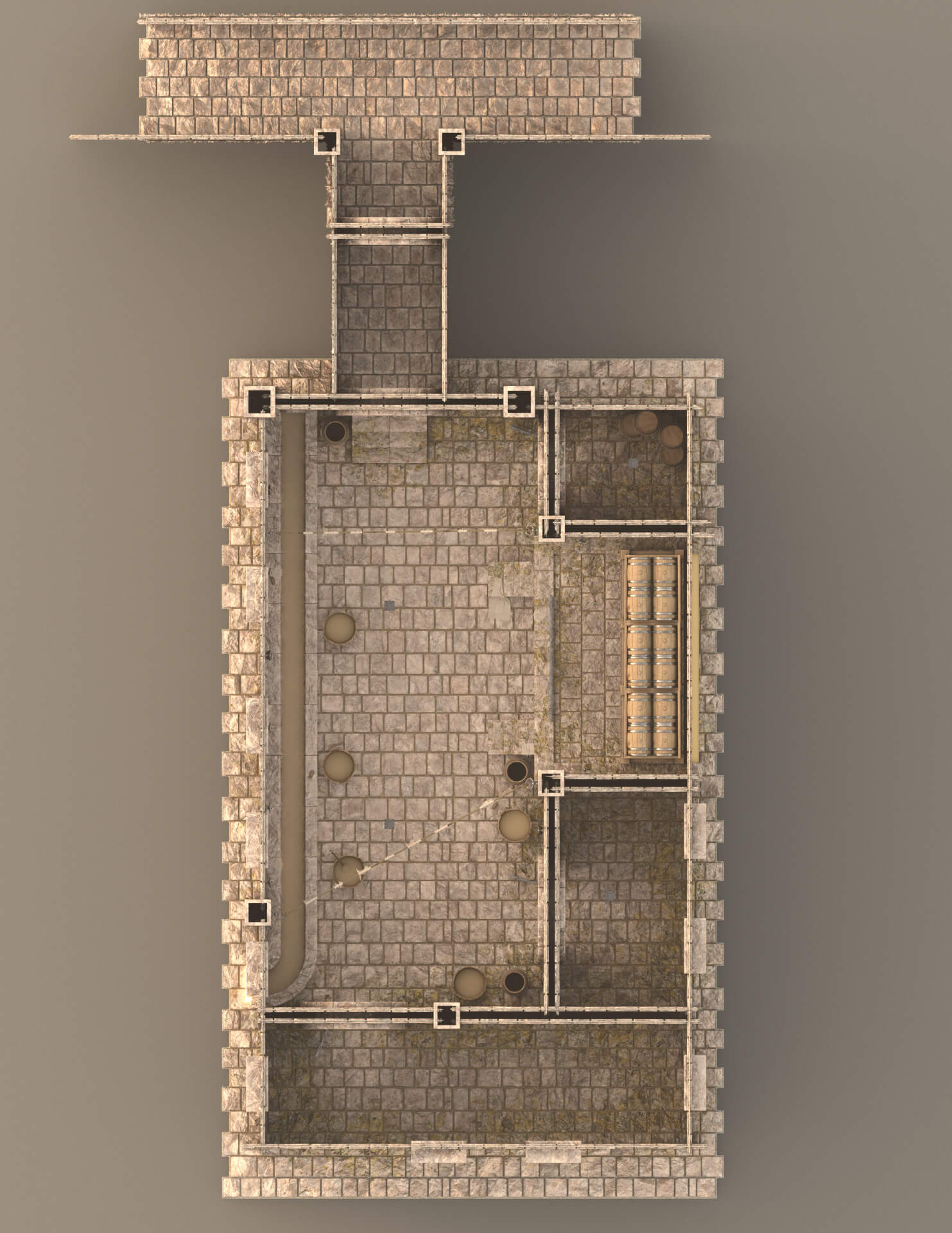 Medieval Prison Shower Environment for DAZ Studio Daz Content