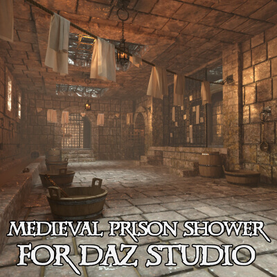Medieval Prison Shower Environment for DAZ Studio